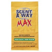 H.S. Scent-A-Way Max Fresh Earth Dryer Sheets #07708