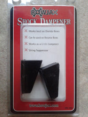 Bowjax Shock Dampeners for Solid Limbs, 2 Pack, Black, #1094