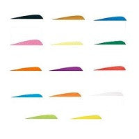 Gateway 2-1/2" RW Parabolic Solid Color Feather Fletching