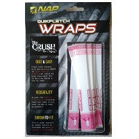 NAP Quikfletch Crush Wrap, Pink,12 Pack, #60-161