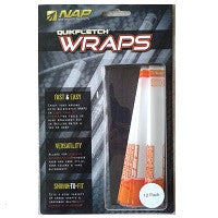 NAP Quikfletch Crush Wrap, Orange #60-162 - 12 Pack