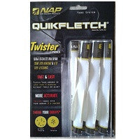 NAP Quikfletch Twister 2" New Archery Nation W/W/W #60-678 - 6 Pack